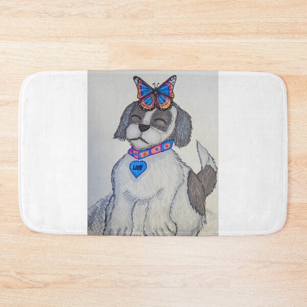 Item preview, Beautiful rainbow butterfly with a cute puppy. designed and sold by Valeriepepper.
