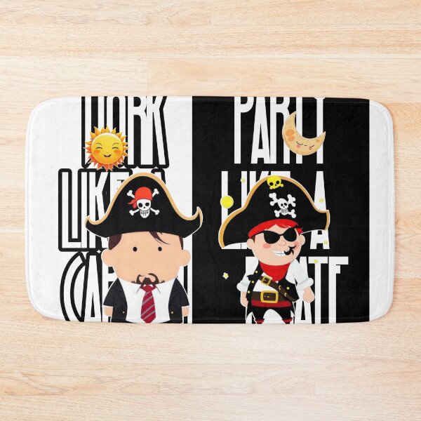 Item preview, Work Like a Captain, Party Like a Pirate designed and sold by CoolEnthusias.