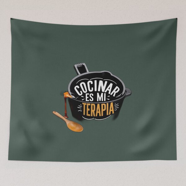 Item preview, Cocinar es mi terapia - Versión en español designed and sold by AldeaPod.