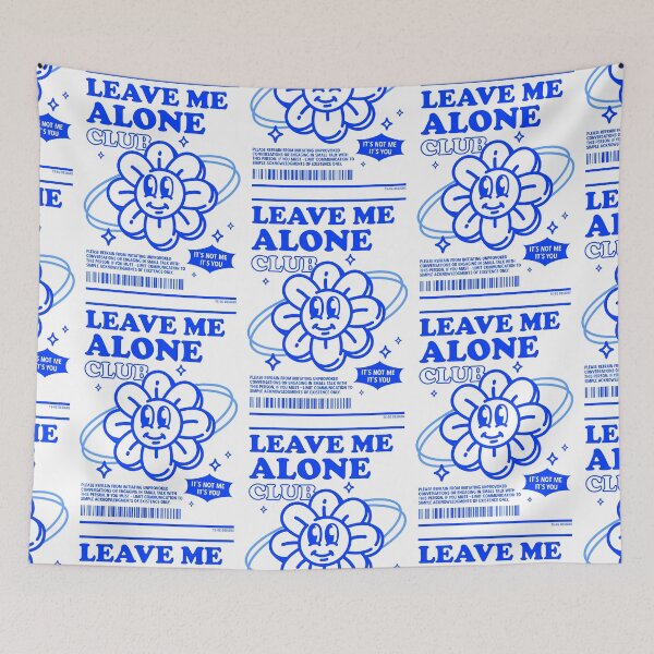 Aperçu de l'œuvre Laissez-moi seul Club (Bleu) créée et vendue par ts-eg.