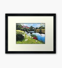 "I just knew you'd all be waiting.. come on, show me the way home." Framed Print