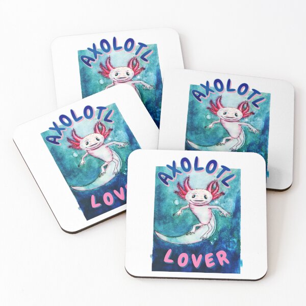 Item preview, Watercolor painted Axolotl lover  designed and sold by Rafa-MB.