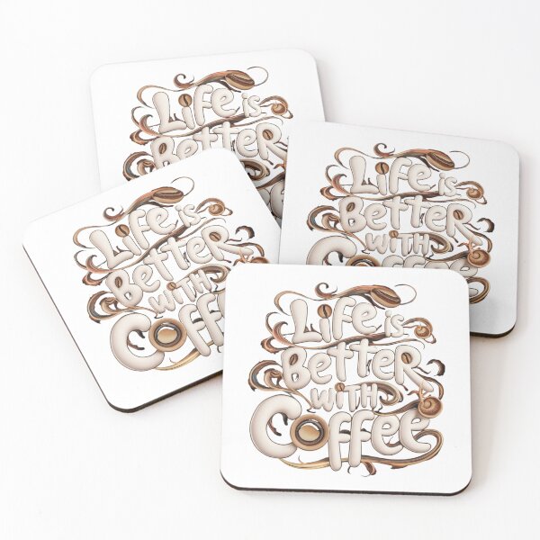Item preview, Life is better with coffee  designed and sold by Arteyestilo.