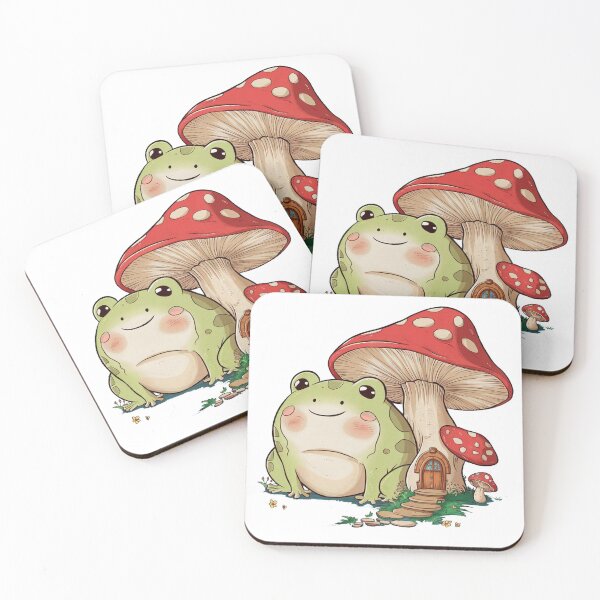 Item preview, Frog with Mushrom HousE designed and sold by PrimeInk.