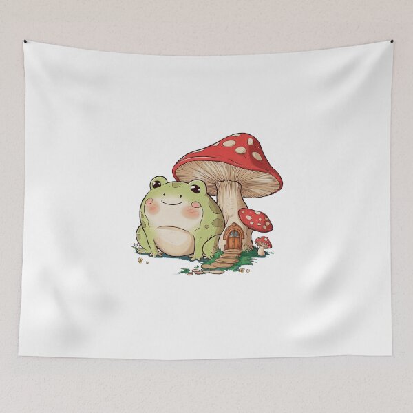 Item preview, Frog with Mushrom HousE designed and sold by PrimeInk.