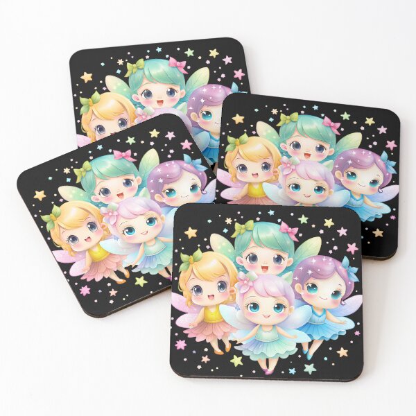 Item preview, Little kawaii fairies designed and sold by ElegantOutlines.