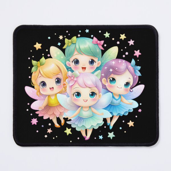 Item preview, Little kawaii fairies designed and sold by ElegantOutlines.