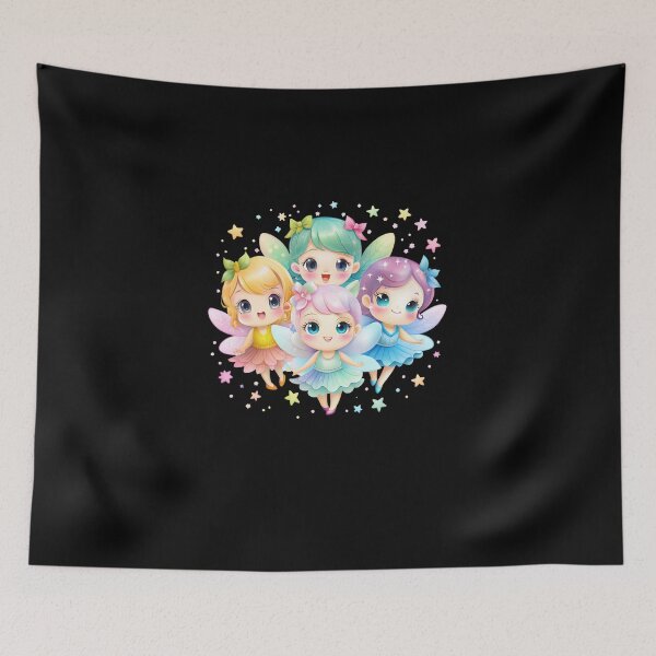 Item preview, Little kawaii fairies designed and sold by ElegantOutlines.