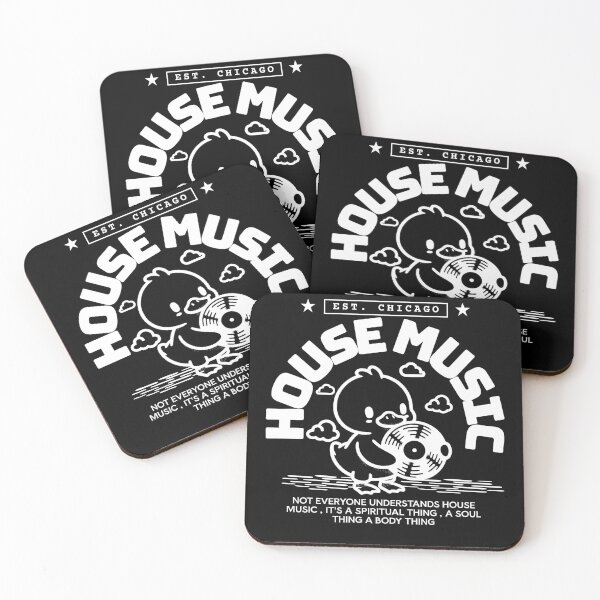 Item preview, HOUSE MUSIC  - Duck wax (white)  designed and sold by Discothreadz.