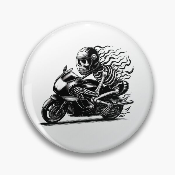 Item preview, SKELETON DARK MOTORCYCLE RACING BYKER RACING CAR NASCAR MOTO GP CHOPPER #ogirdor designed and sold by ogirdorgraphics.