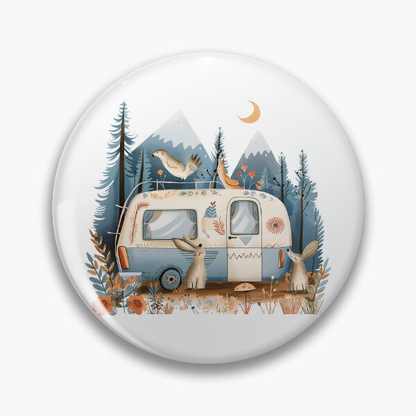 Item preview, Camper in the mountains designed and sold by faberrzhe.