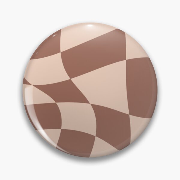 Item preview, Brown and Pink Distorted Checkerboard designed and sold by ZedColors.