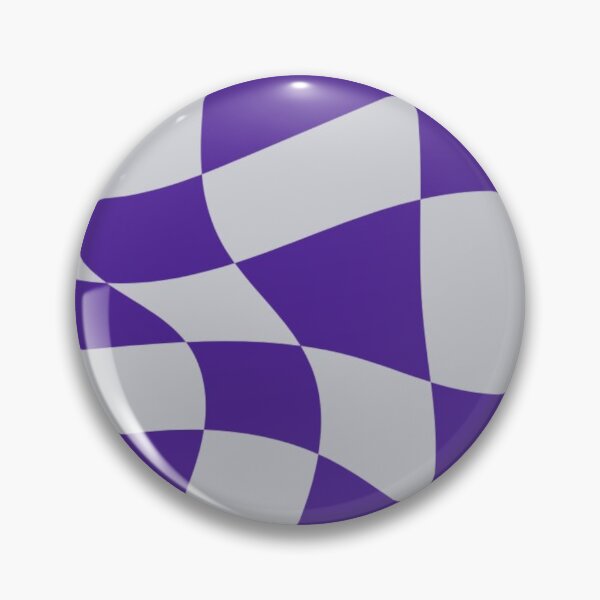 Item preview, Purple and Grey Distorted Checkerboard designed and sold by ZedColors.