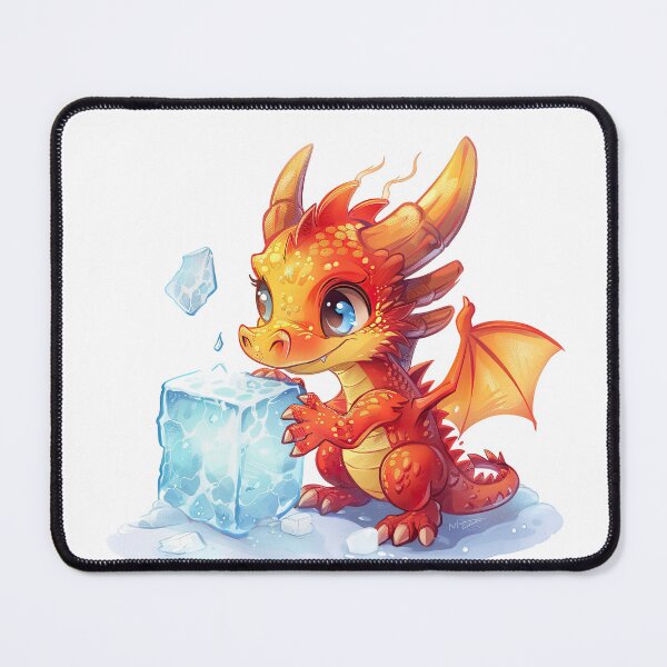 Item preview, Fire dragon playing with ice designed and sold by faberrzhe.