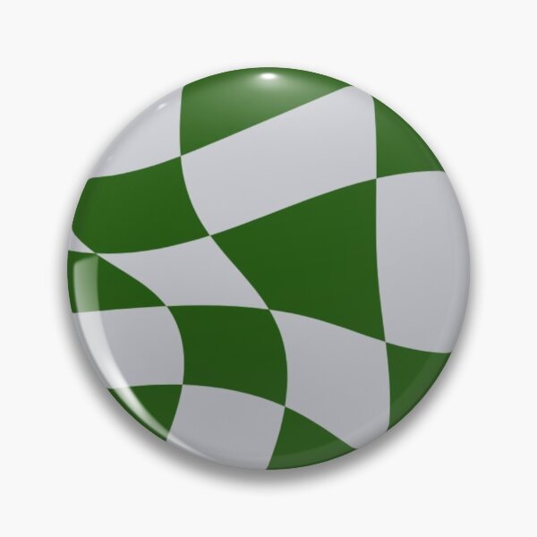 Item preview, Green Grey Distorted Checkerboard designed and sold by ZedColors.