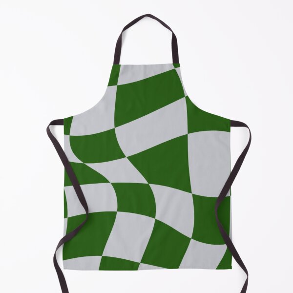 Item preview, Green Grey Distorted Checkerboard designed and sold by ZedColors.