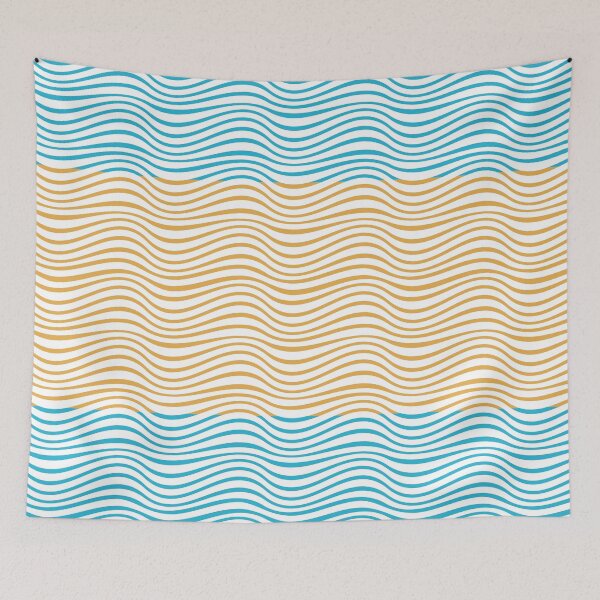 Item preview, Ocean Waves Graphic Abstract Design designed and sold by signshirtz.
