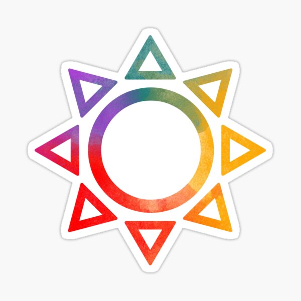 Multichromatic Sun Sticker