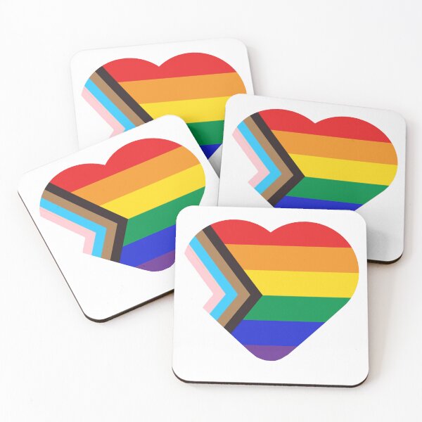 Item preview, Pride LGBTQ+ heart designed and sold by FluffyPixels.