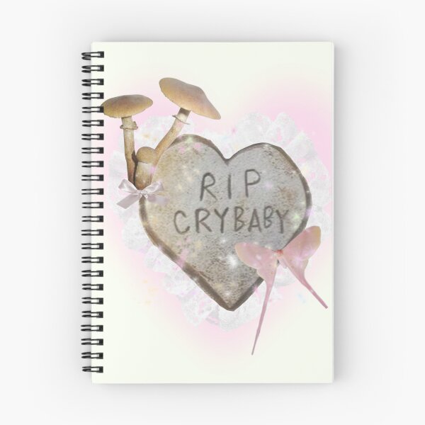 Item preview, rip crybaby heart mushrooms print designed and sold by f4eariespitz.