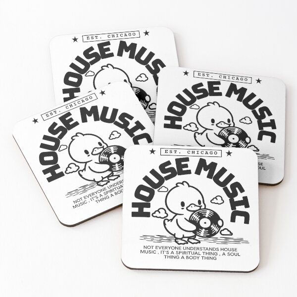 Item preview, HOUSE MUSIC  - Duck Wax (Black)  designed and sold by Discothreadz.