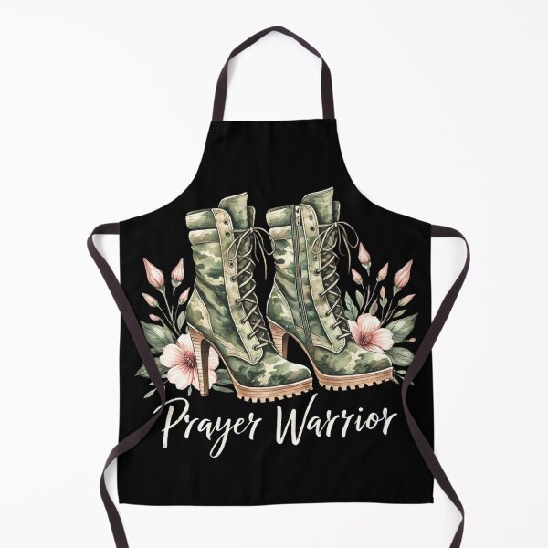 Item preview, Camo Heels Prayer Warrior Religious Woman Church Service designed and sold by Chmielayka.