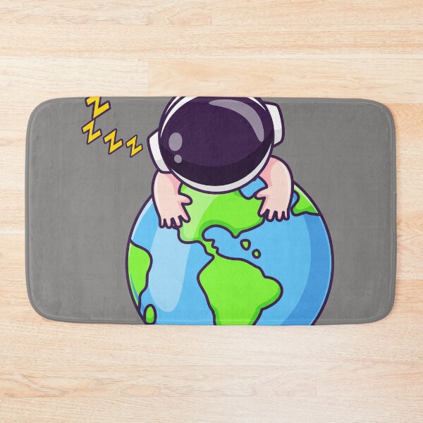 Item preview,  Cute Baby Astronaut Sleeping with Earth Globe: Cartoon Vector Icon Illustration designed and sold by hjian8219.