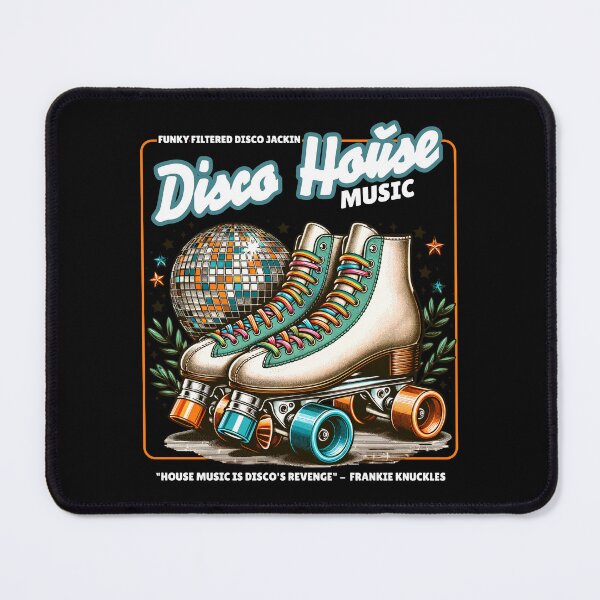 Item preview, DISCO HOUSE - Rollerskates Mirrorball (white) designed and sold by Discothreadz.