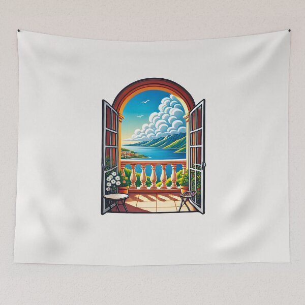 Item preview, balcony view designed and sold by creativechaster.