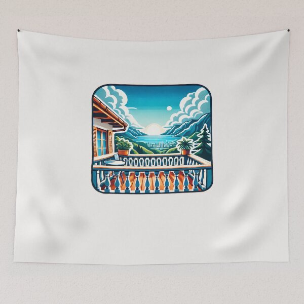 Item preview,  balcony view designed and sold by creativechaster.