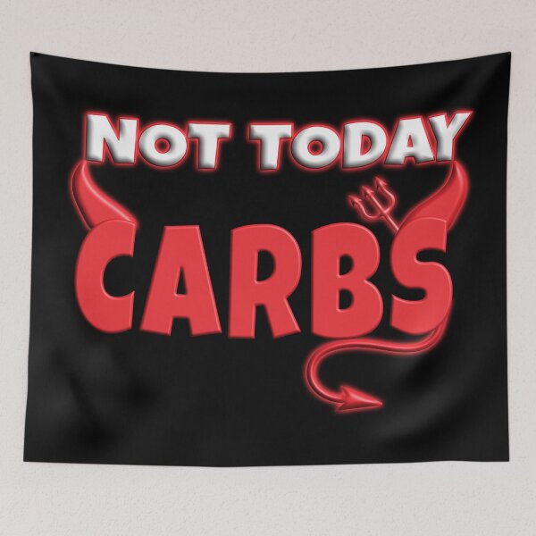 Item preview, Not Today Carbs | Not Today Satan Pun | Carnivore Diet | Keto Diet designed and sold by Made by Tamar.