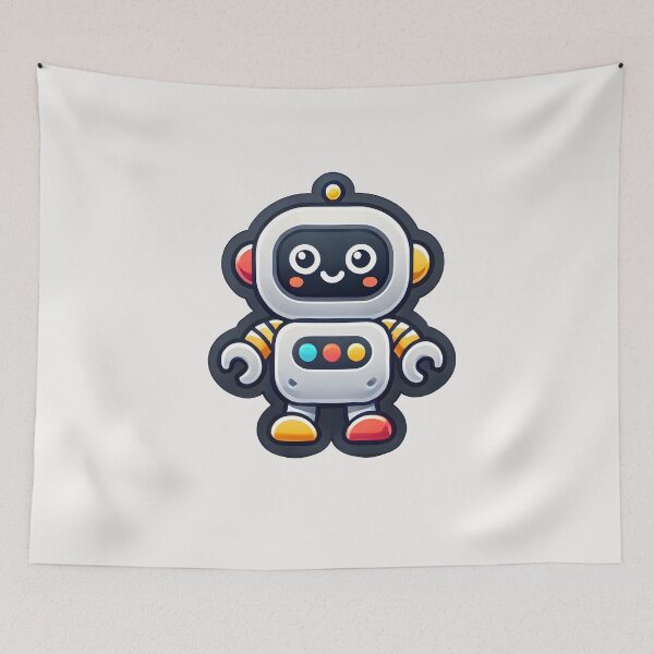 Item preview, robot emoji designed and sold by creativechaster.