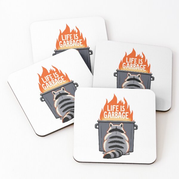 Item preview, Raccoon Dumpster On Fire, Life Is Garbage designed and sold by Gkinoki.