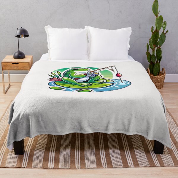 Item preview, fishing frog designed and sold by creativechaster.