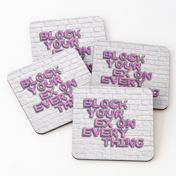 Item preview, Block Your Ex On Everything (w background) designed and sold by CatnipCreations.