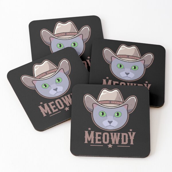 Item preview, Russian Blue Cat Meowdy designed and sold by Clara Hollins.