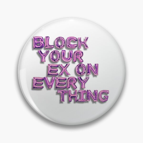 Item preview, Block Your Ex On Everything (transparent) designed and sold by CatnipCreations.