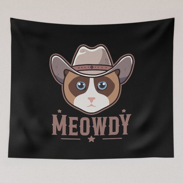 Item preview, Snowshoe Cat Meowdy designed and sold by Clara Hollins.