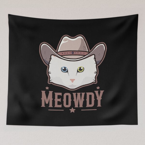 Item preview, Turkish Angora Cat Meowdy designed and sold by Clara Hollins.