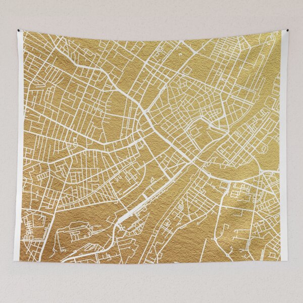 Item preview, Gold Copenhagen map designed and sold by dairinne.