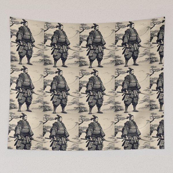 Item preview, SKETCH OF SAMURAI MAN FROM ANCIENT JAPAN designed and sold by gabrielvlmx.