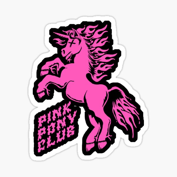 Item preview, Pink Pony Club - But Make It Metal designed and sold by butmakeitmetal.