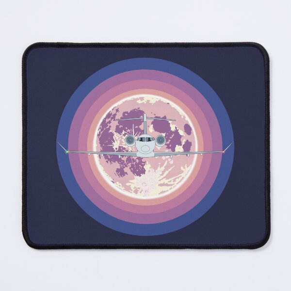 Item preview, Bombardier Challenger 350 Jet Purple Moon Night Flight Design designed and sold by skye-studio.