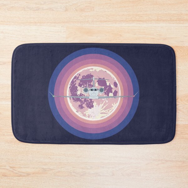 Item preview, Bombardier Challenger 350 Jet Purple Moon Night Flight Design designed and sold by skye-studio.