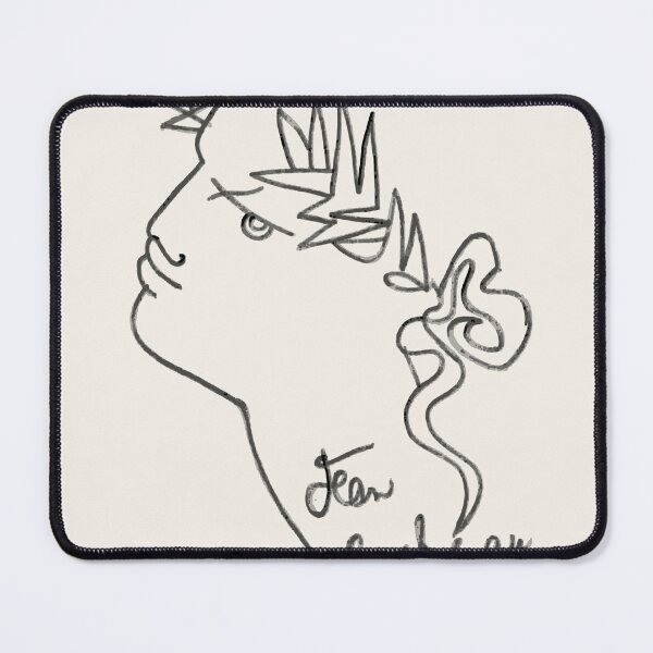 Item preview, Jean Cocteau profile with wreath designed and sold by Dijital.