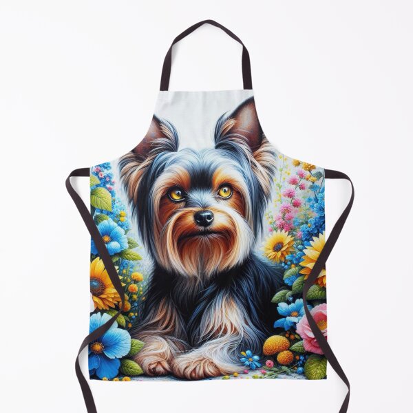 Item preview, Floral Yorkshire Terrier Dog designed and sold by Wags & Tails.