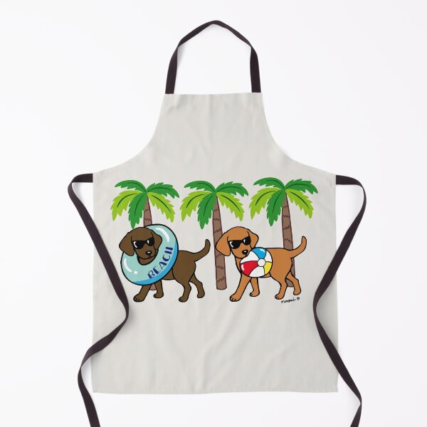 Item preview, Fox Red Labrador and Chocolate Labrador Go to Beach designed and sold by HappyLabradors.