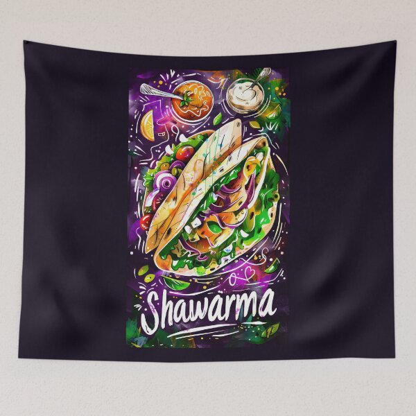 Item preview, Chicken Shawarma Delight: A Mediterranean Culinary Masterpiece - Perfect for Food Lovers designed and sold by FUNqoosh.