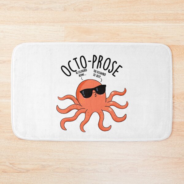Item preview, Octo-prose Funny Octopus Pun  designed and sold by punnybone.