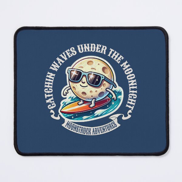 Item preview, Moonstruck adventures: Catchin waves under the moonlight designed and sold by InspireHubWear.